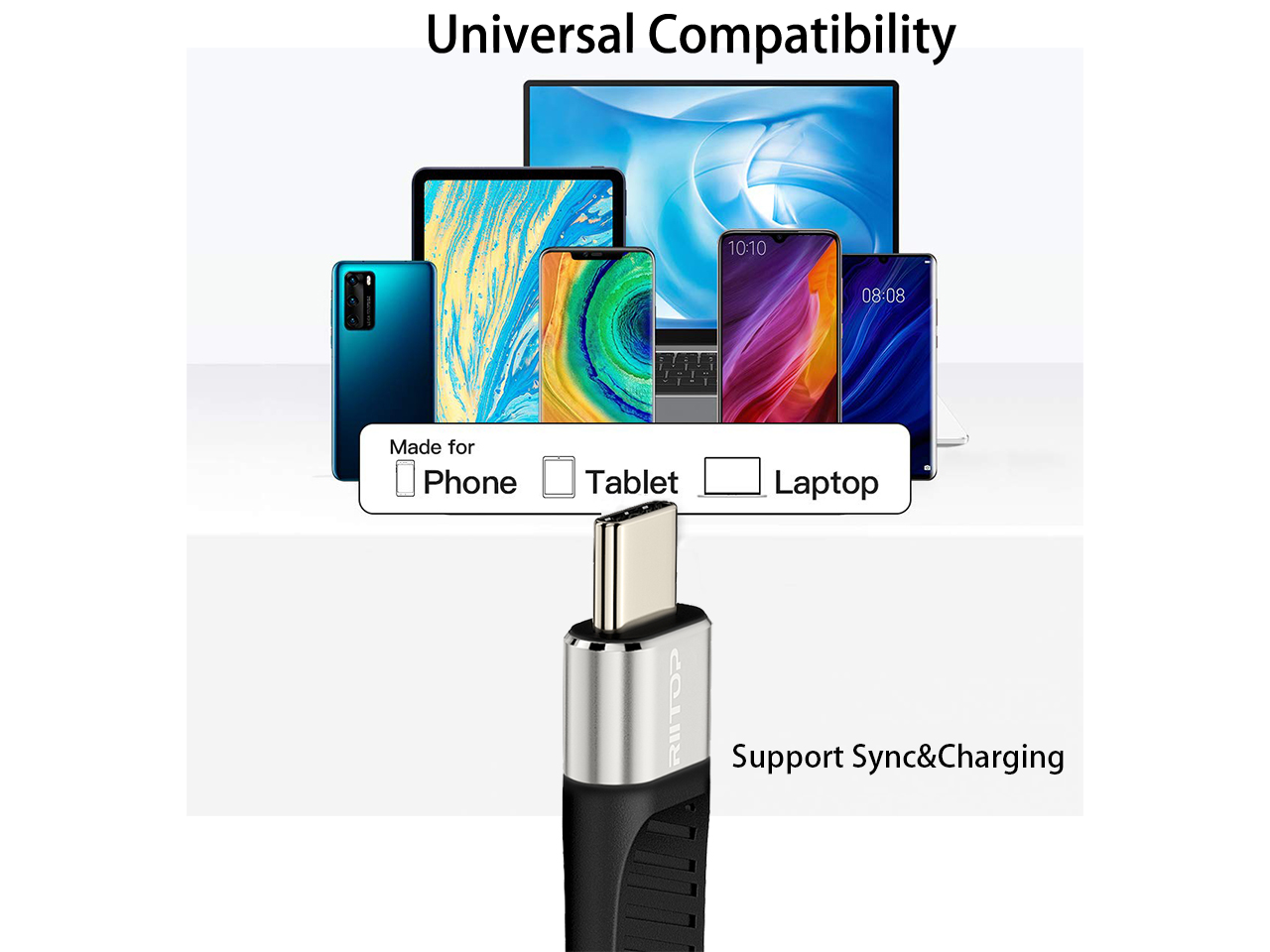 riitop short usb4 cable usb c to c