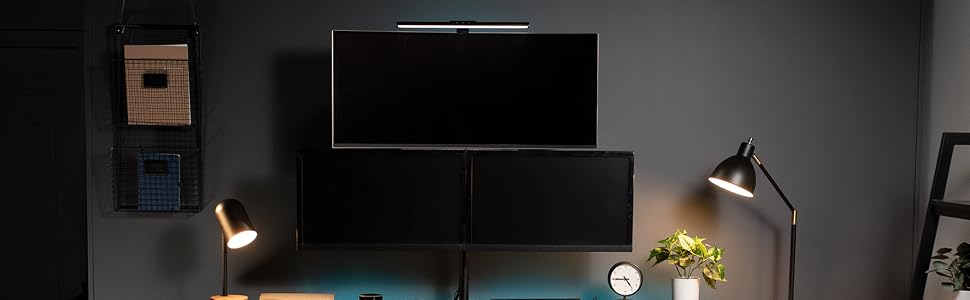 Mounting your monitors is easy with removable VESA plates that attach to the back of your screen and