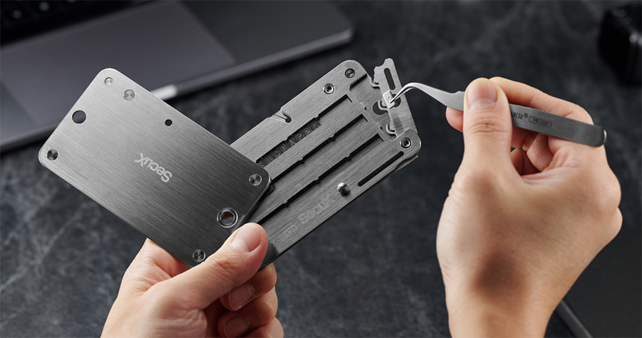 SecuX XSEED PRO Indestructible Crypto Wallet Seed Steel Storage
