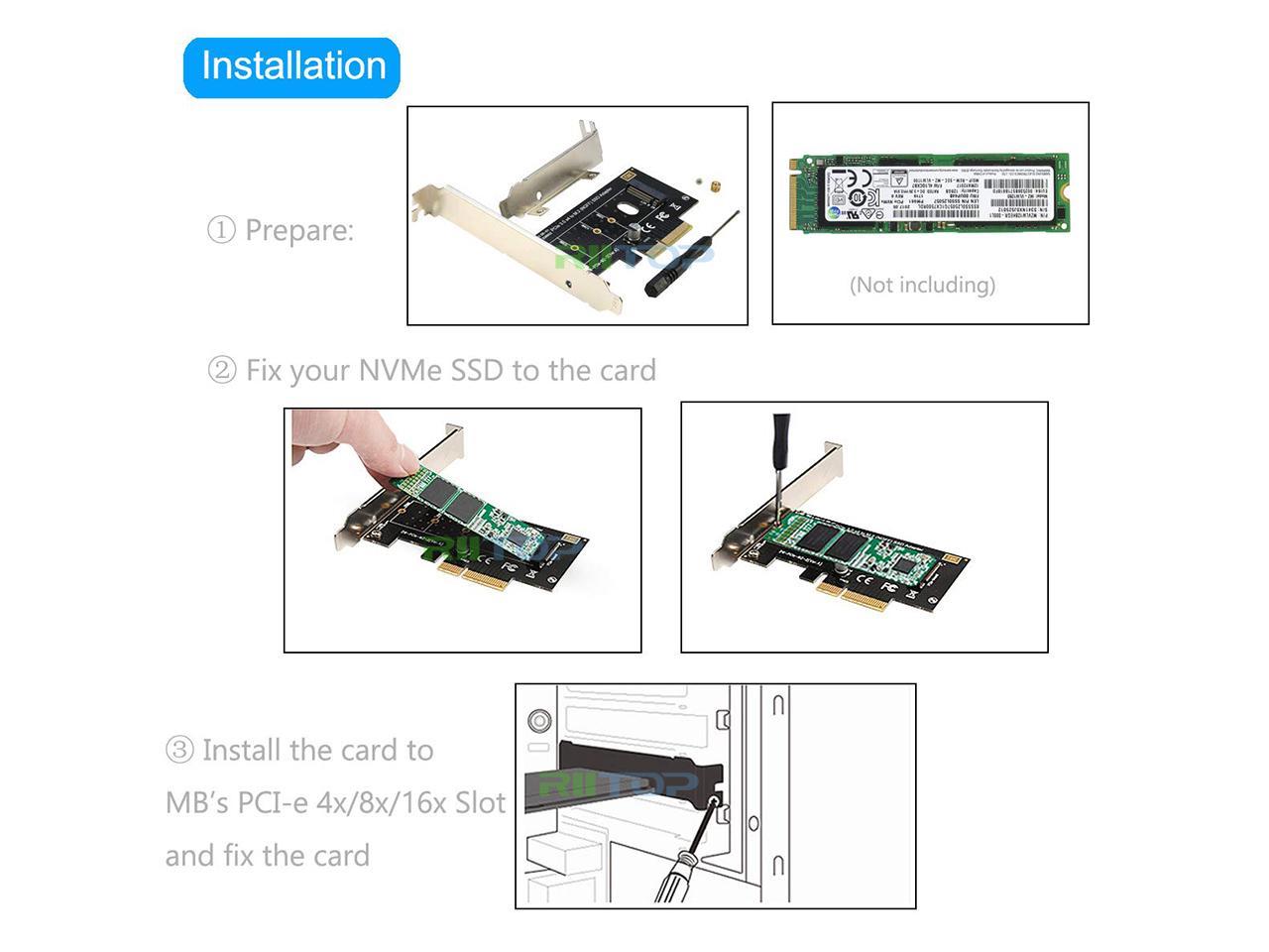 m key m2 to pcie adpater