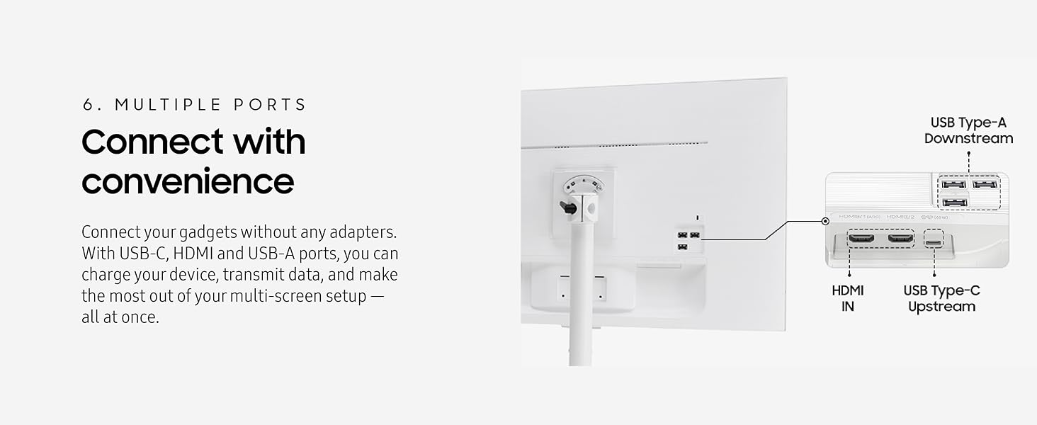 SAMSUNG Movingstyle M7 Smart Monitor with Adjustable Rolling Stand