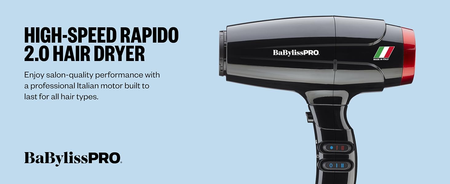 BaBylissPRO® BRAP2 High Speed Rapido 2.0 Dryer