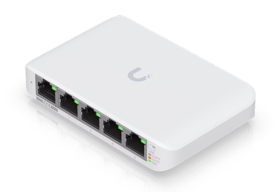 (3-Pack) Ubiquiti Flex Mini 5-Port Layer 2 PoE Switch