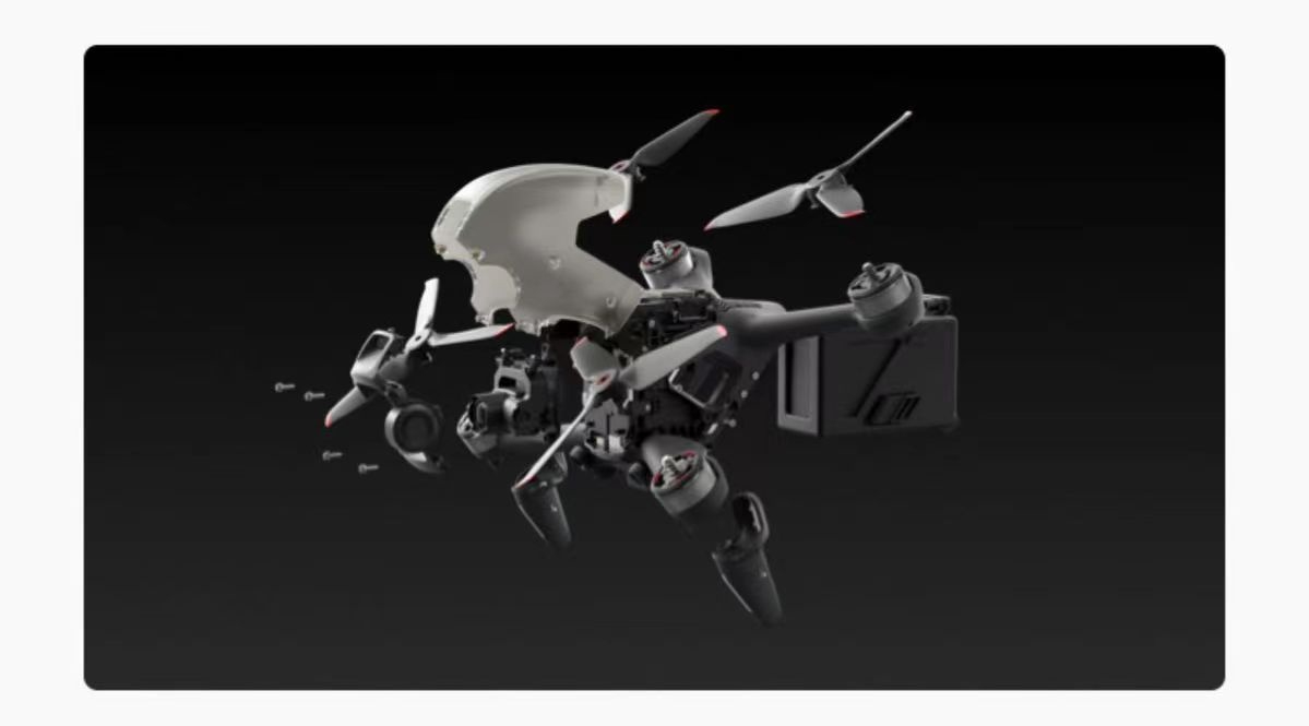 DJI FPV Drone vanuit de lucht