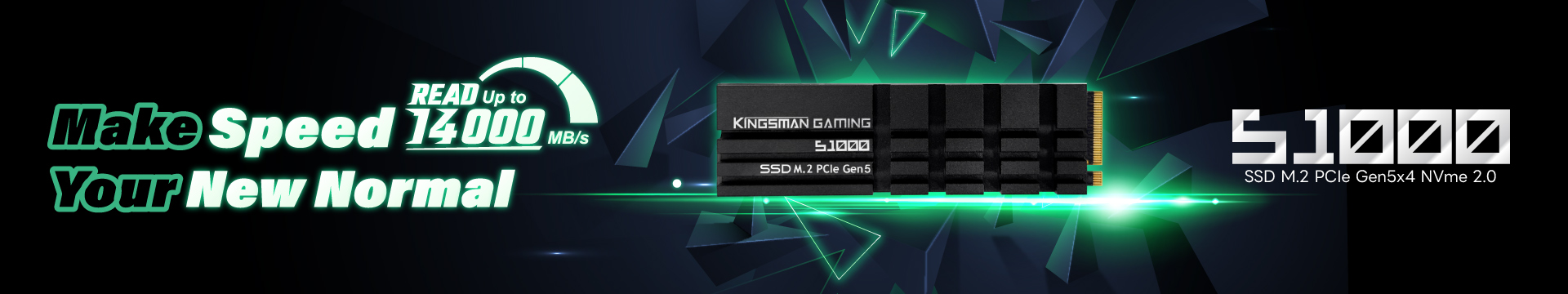 M.2, NVME, PCIE, GEN5, SSD, KINGSMAN, AITC, GAMING, GAME