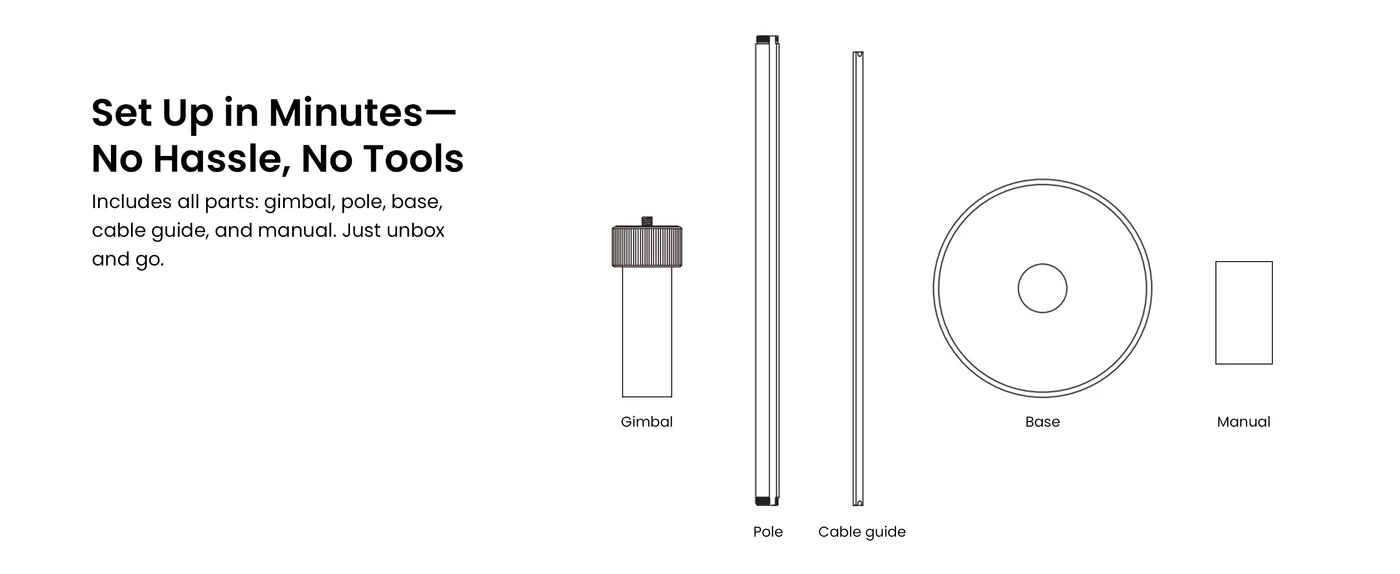 JMGO Projector Floor Stand for Mini Projector
