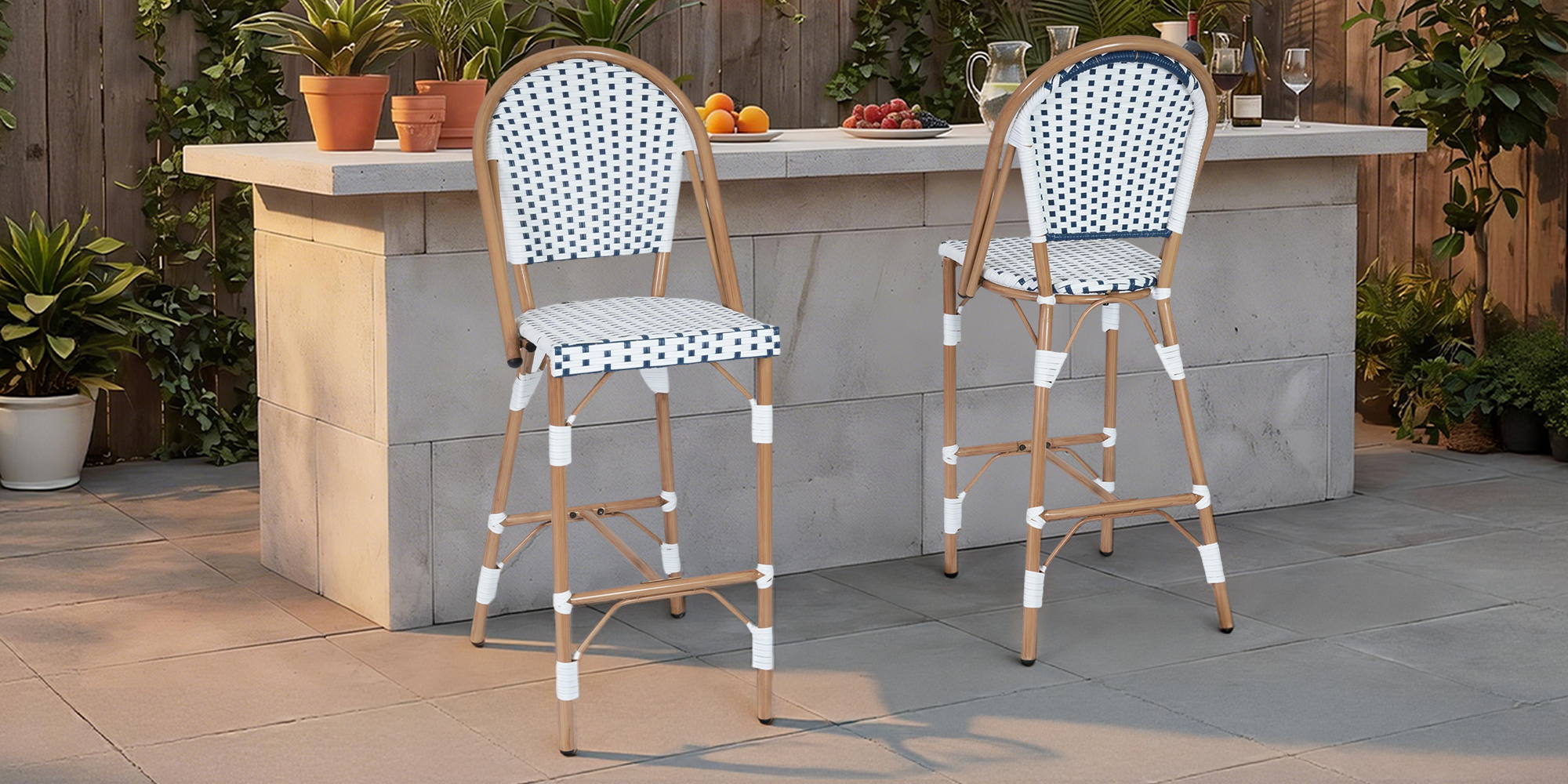 French Counter Bar Stools