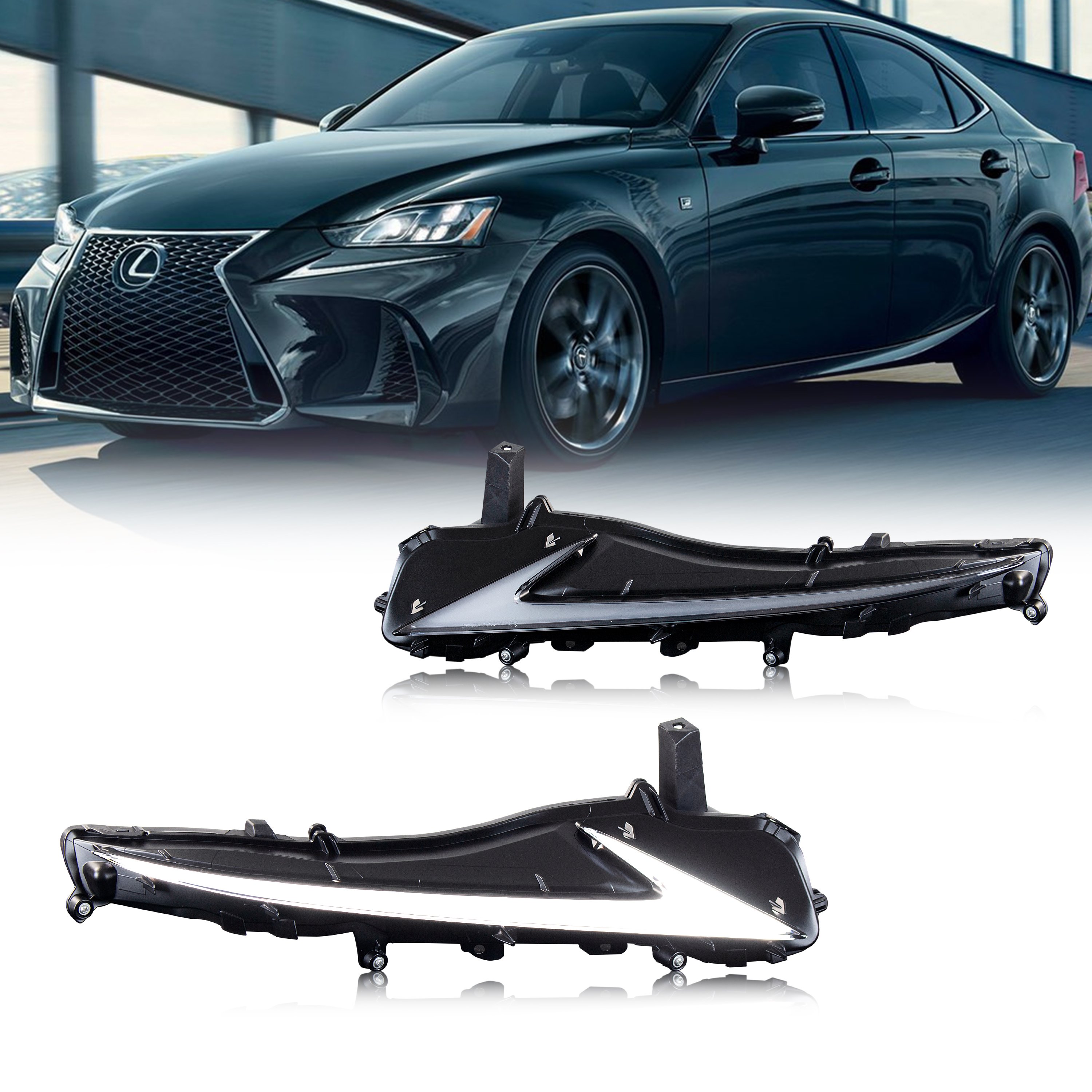 Lexus is250 deals daytime running lights