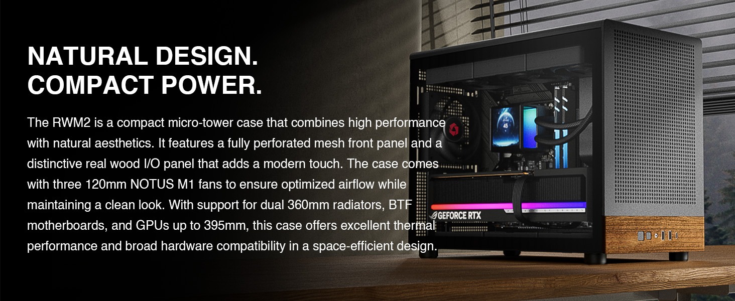 Rosewill RWM2 Micro ATX Gaming PC Case