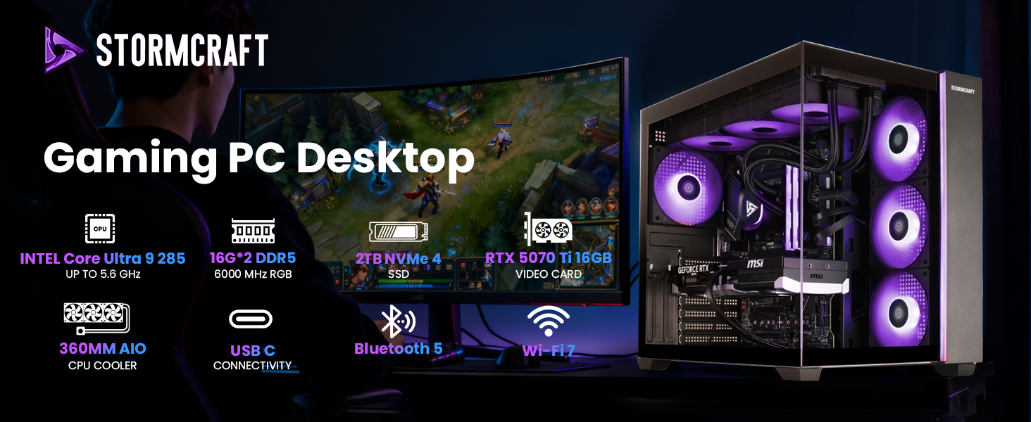 STORMCRAFT AI FA28500CC-57TN1 Gaming PC