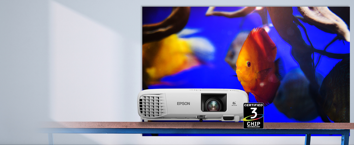 PowerLite E24 3,600 Lumens 3LCD Classroom Projector