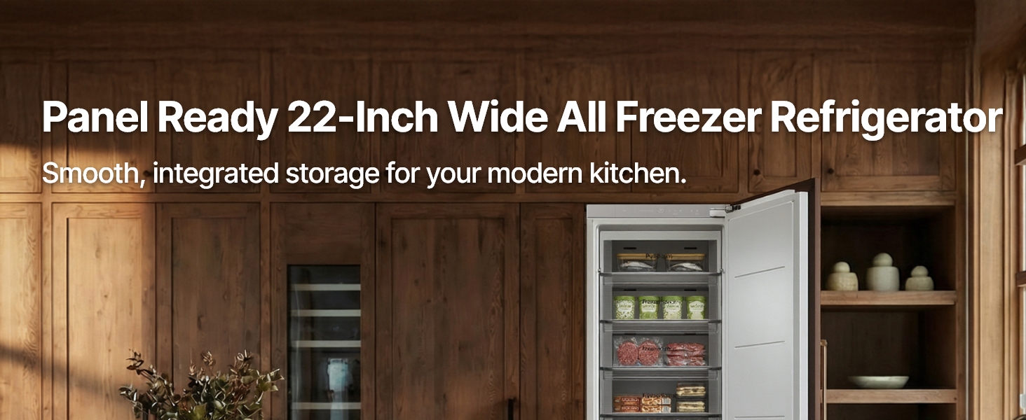 Ca'Lefort 22 Inch Panel Ready Freezer