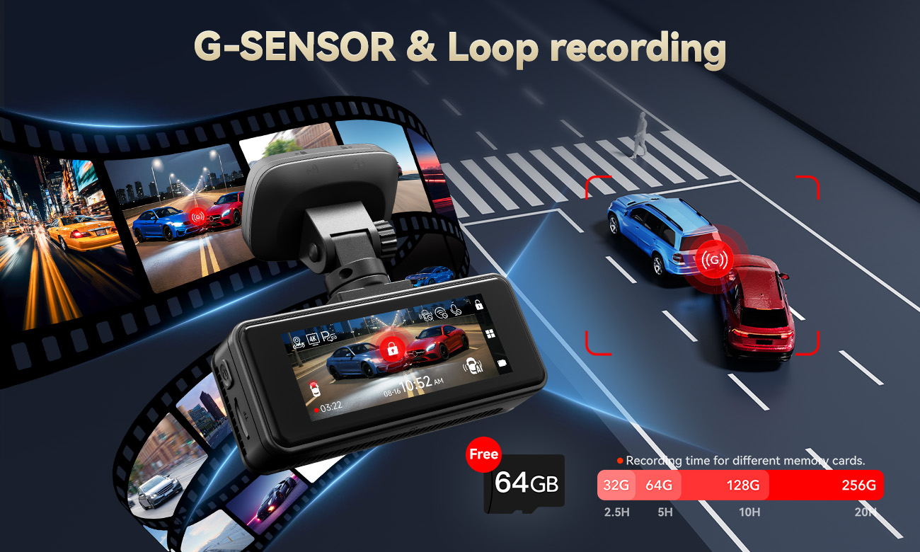 G-sensor loop recording