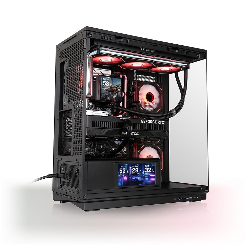 Thermaltake Stage 450 TG ARGB Mid Tower Chassis - Black