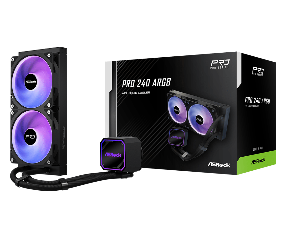 ASRock Pro 240 ARGB AIO Liquid Cooler