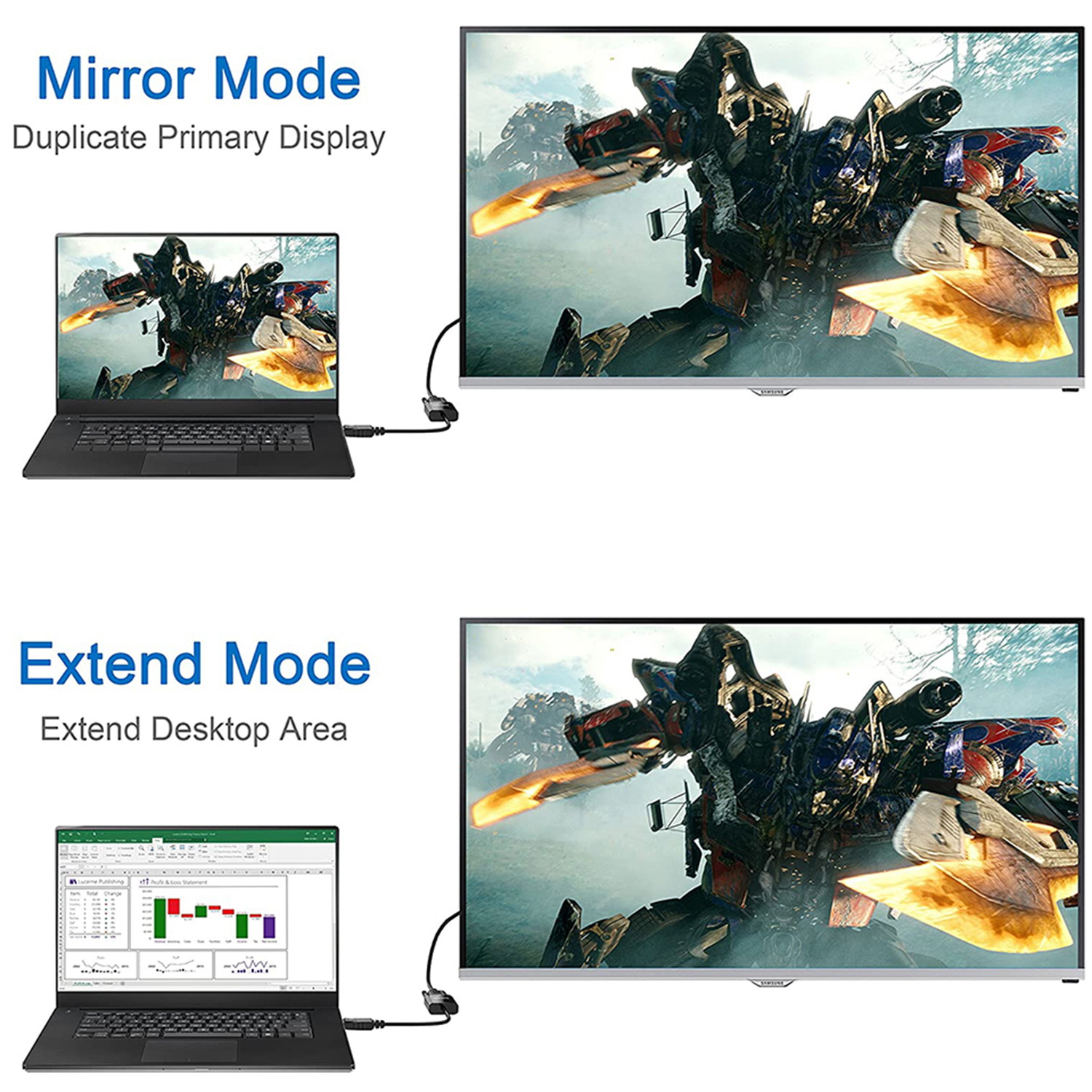 display port to vga adapter