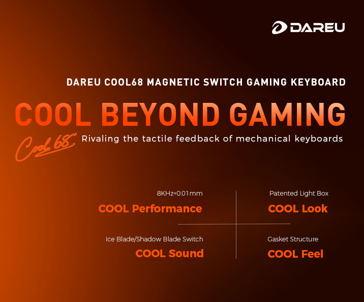 DAREU COOL68 65% Wired Gaming Keyboard