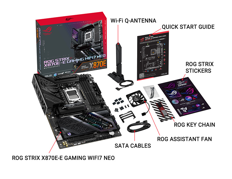 ASUS ROG STRIX X870E-E GAMING WIFI7 NEO AMD ATX motherboard