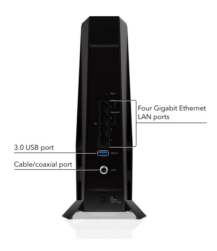 Netgear Nighthawk AX2700 DOCSIS 3.1 Two-in-One Cable Modem + WiFi Router