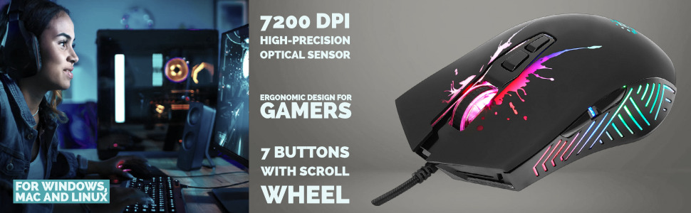 7200 DPI Opitcal Sensor