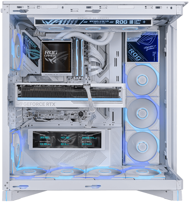 ASUS ROG Cronox ARGB Gaming PC Case - White
