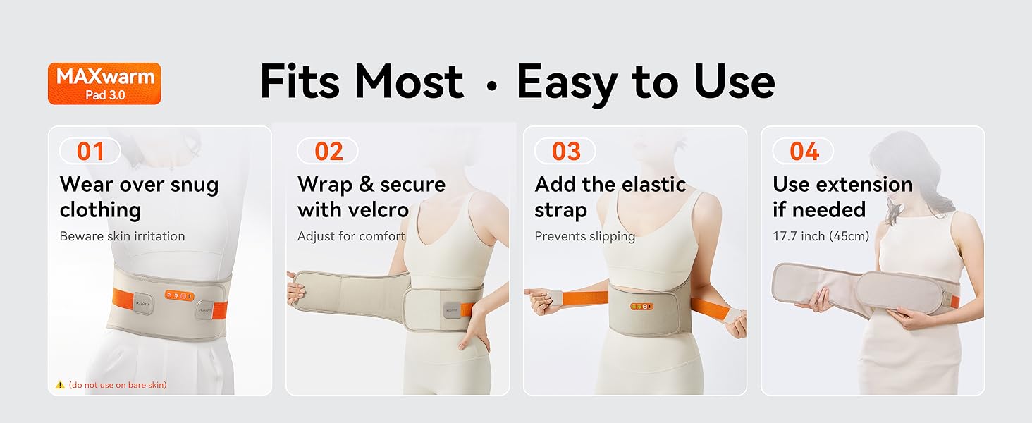 IKEEPFIT KPF-W14 Portable Heating Pad for Back