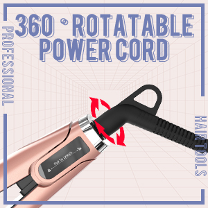360° rotatable power cord