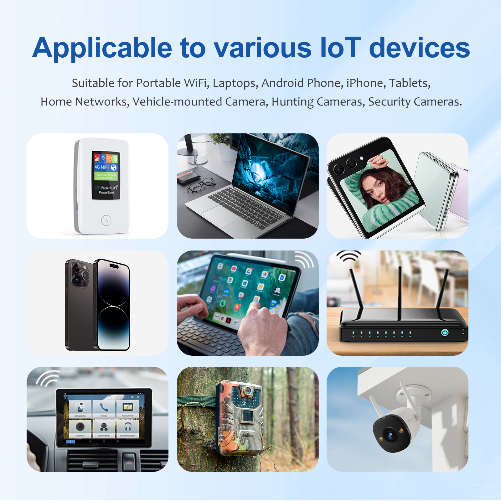 Applicable to various loT devices