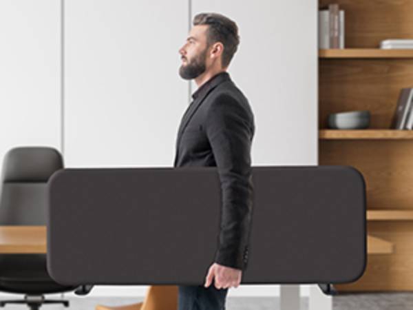 desk divider iron portable