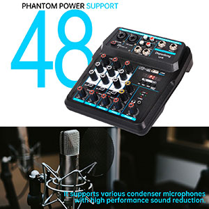 Talent MIX-R 3-Channel 4-In 2-Bus Compact Portable Stereo Mixer with USB  Audio & +20V Phantom Power