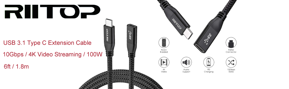 usb 3.1 extension cable 6ft