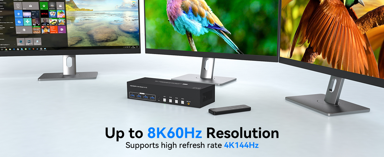 Note If you need to use 8K resolution, it is recommended that you use a 4K@120Hz/8K high refresh rat
