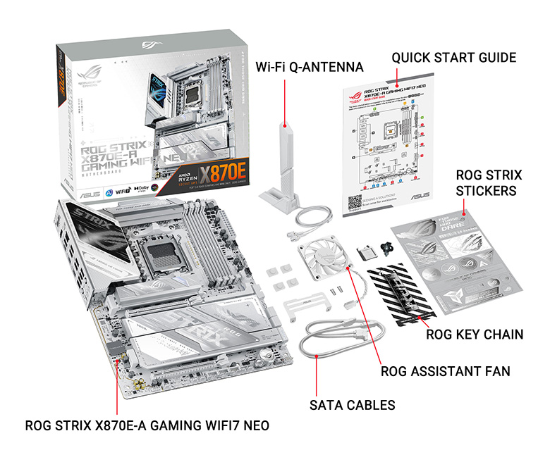 ASUS ROG STRIX X870E-A GAMING WIFI7 NEO AMD ATX motherboard