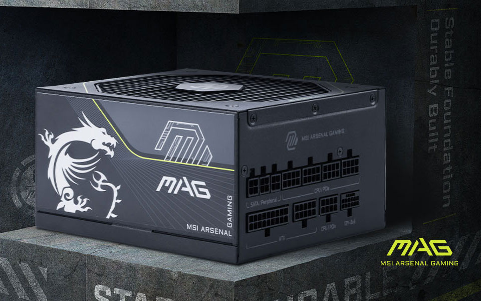 MSI MAG A1000PLS PCIE5 Fully Modular Gaming 1000W Power Supply