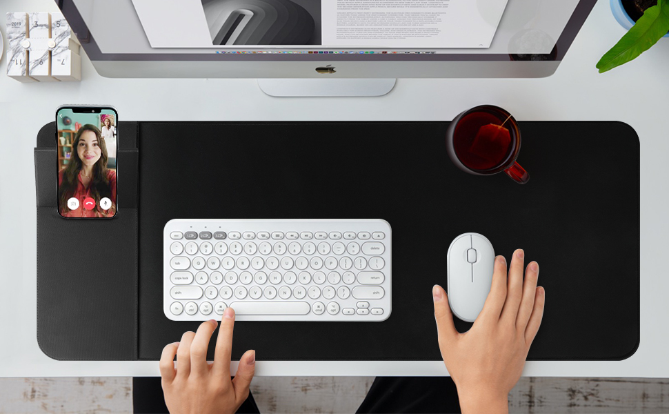 wireless charging mouse pad
