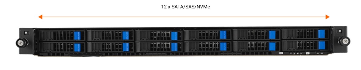 ASUS RS501A-E12-RS12-16TWH 1U Rackmount Server