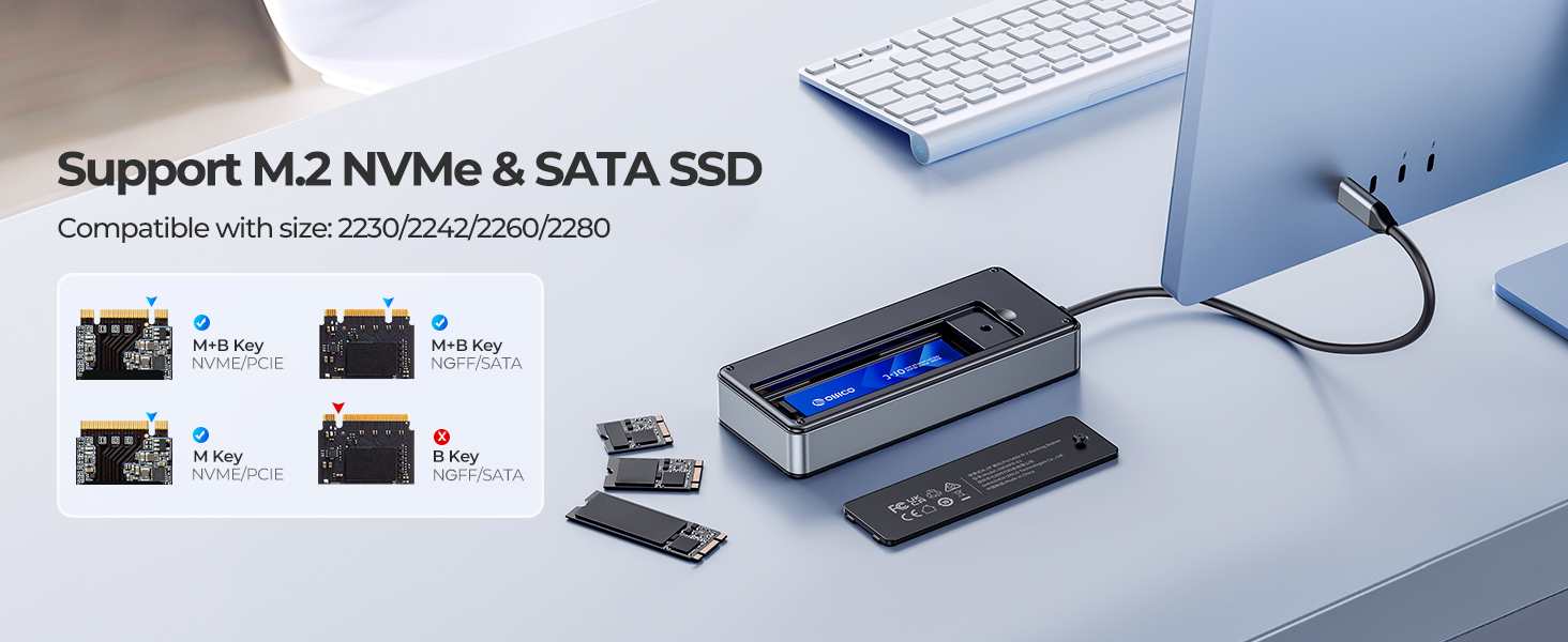 ORICO USB C HUB with SSD Enclosure Laptop Docking Station ORICO USB C HUB with SSD Enclosure Laptop Docking Station