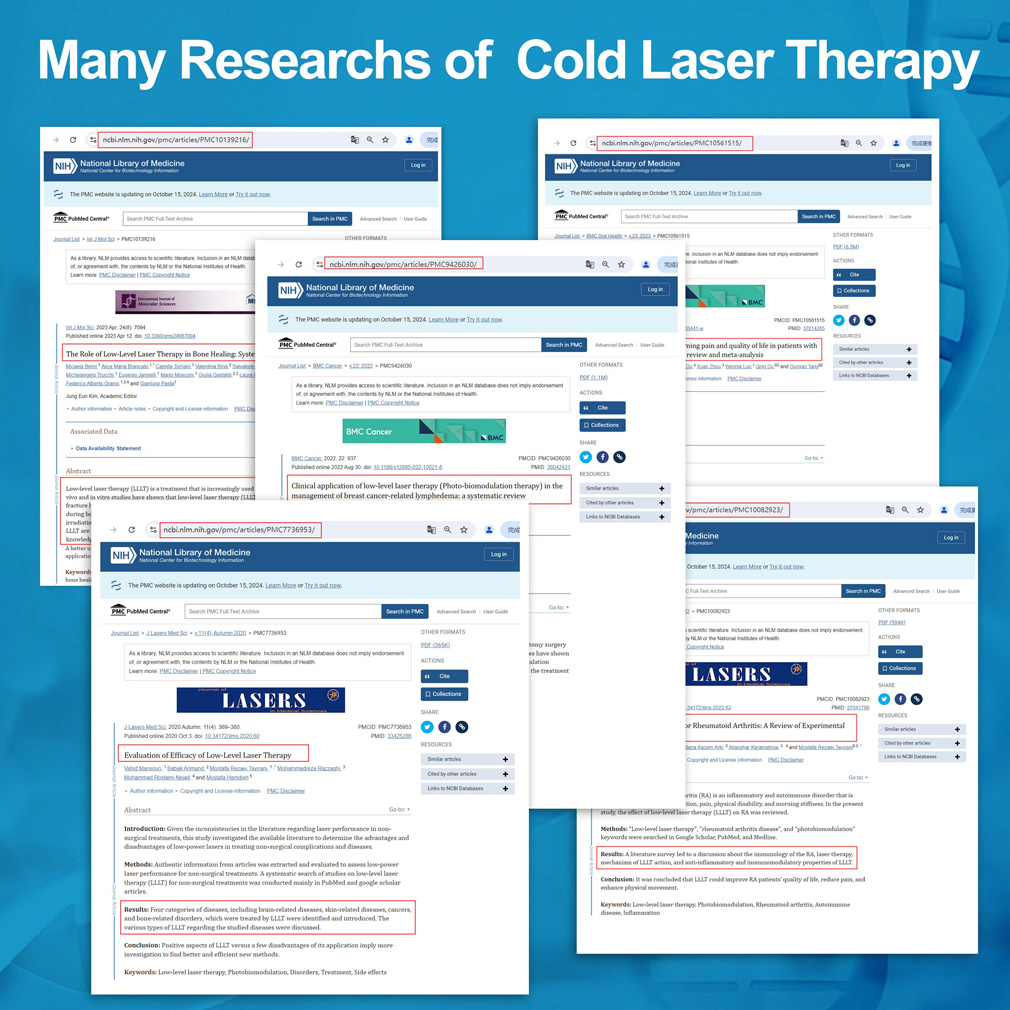 Many Researchs of Cold Laser Therapy
