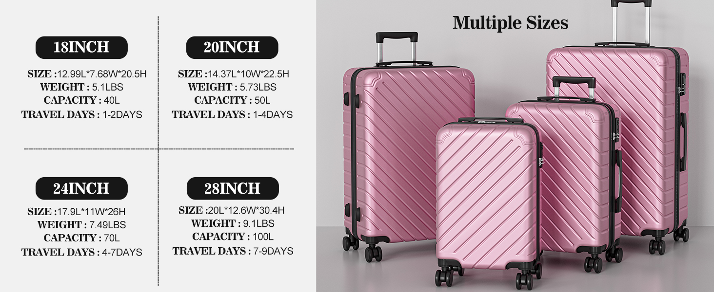 4 piece luggage set luggage set suitcase