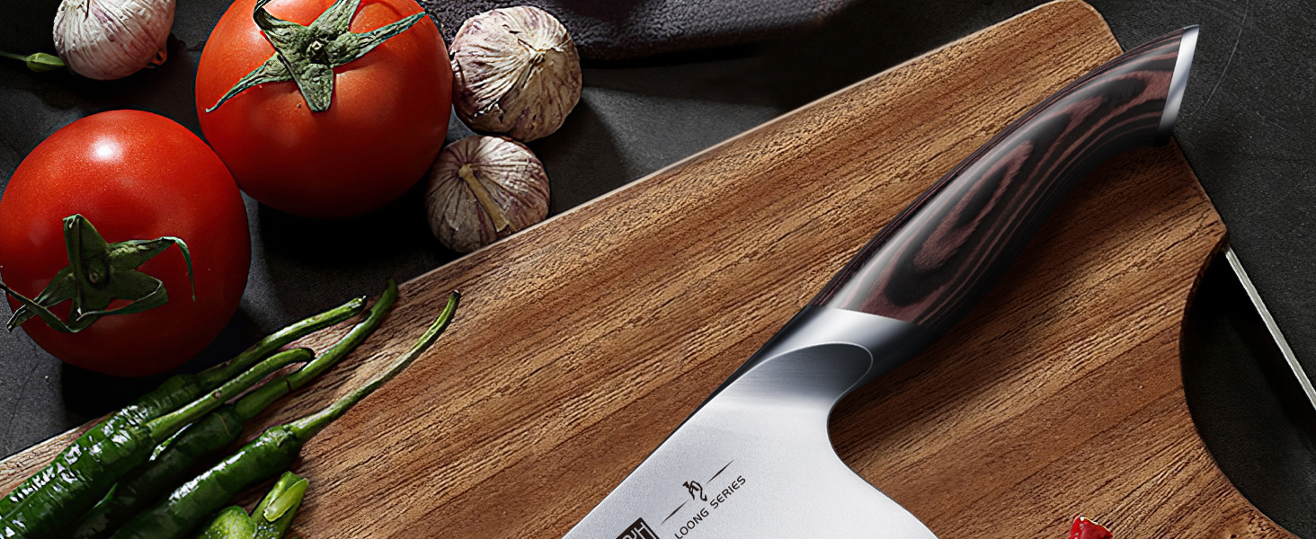 The Chinese Cleaver knife has a wide range of application value in the kitchen with its unique desig