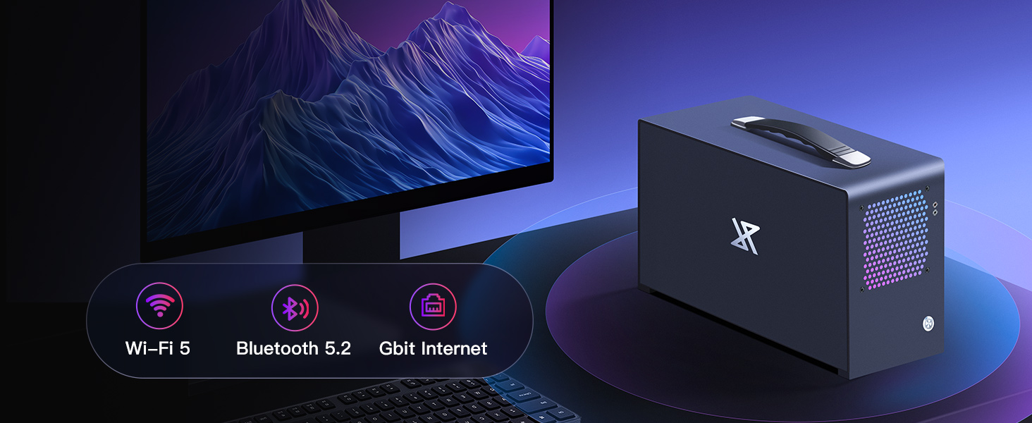 Cheap Mini Gaming PC ITX Tower Desktop Computers Windows 11 Prebuilt SSD NAS Computadora De Escritor