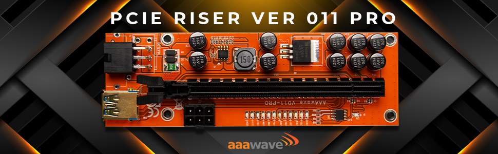 Pcie riser, v011 pro, gpu mining, crypto riser, pcie slot extension cable,