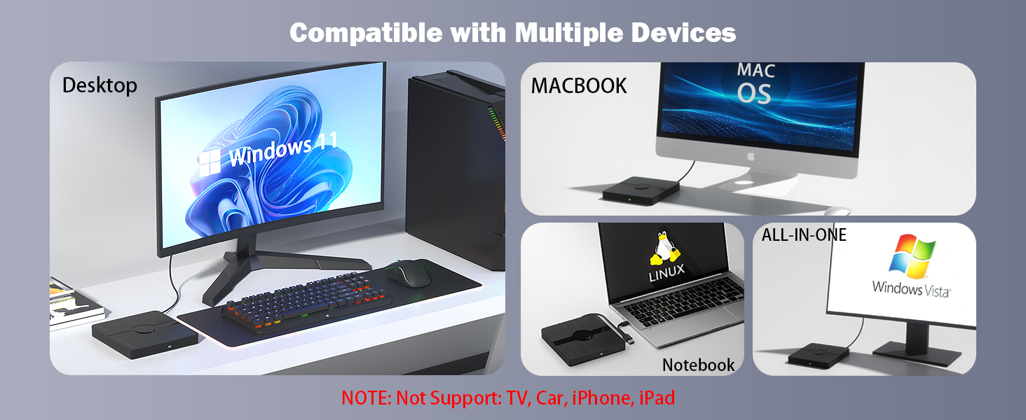 External Blu Ray Drive, USB 3.0 and Type-C Blu Ray Drive with Extension Data Cable, Portable Blu Ray