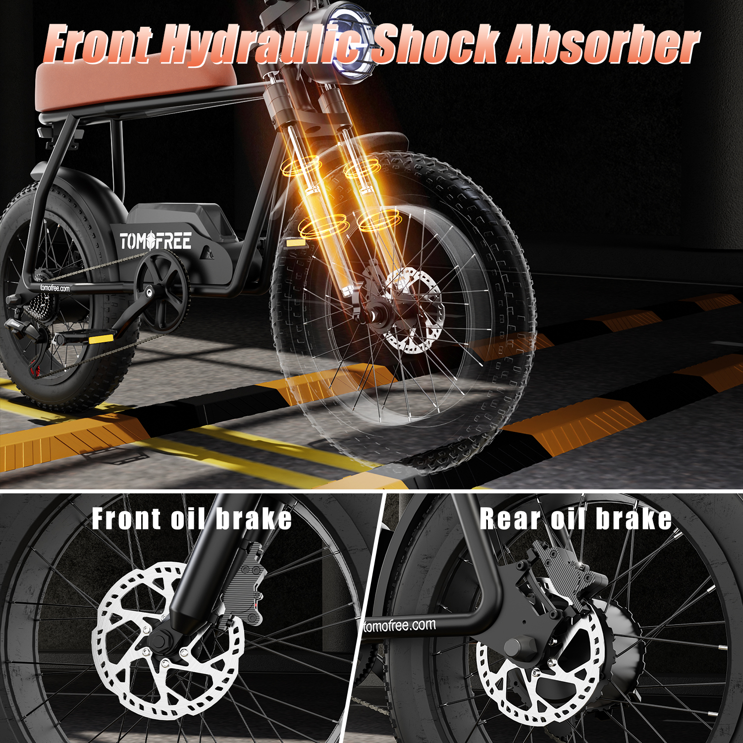 suspension fork, oil brake