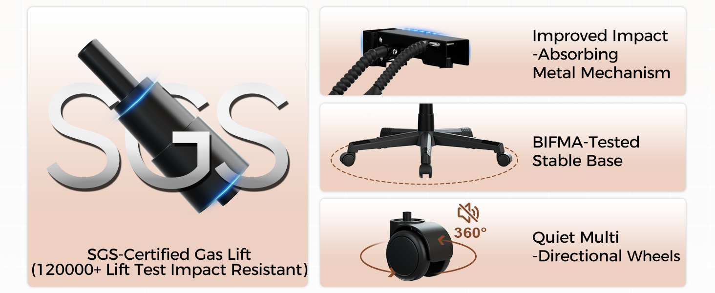 Gaming Chair, Big and Tall, High Back Ergonomic with Pocket Spring Cushion, Footrest, Lumbar Support