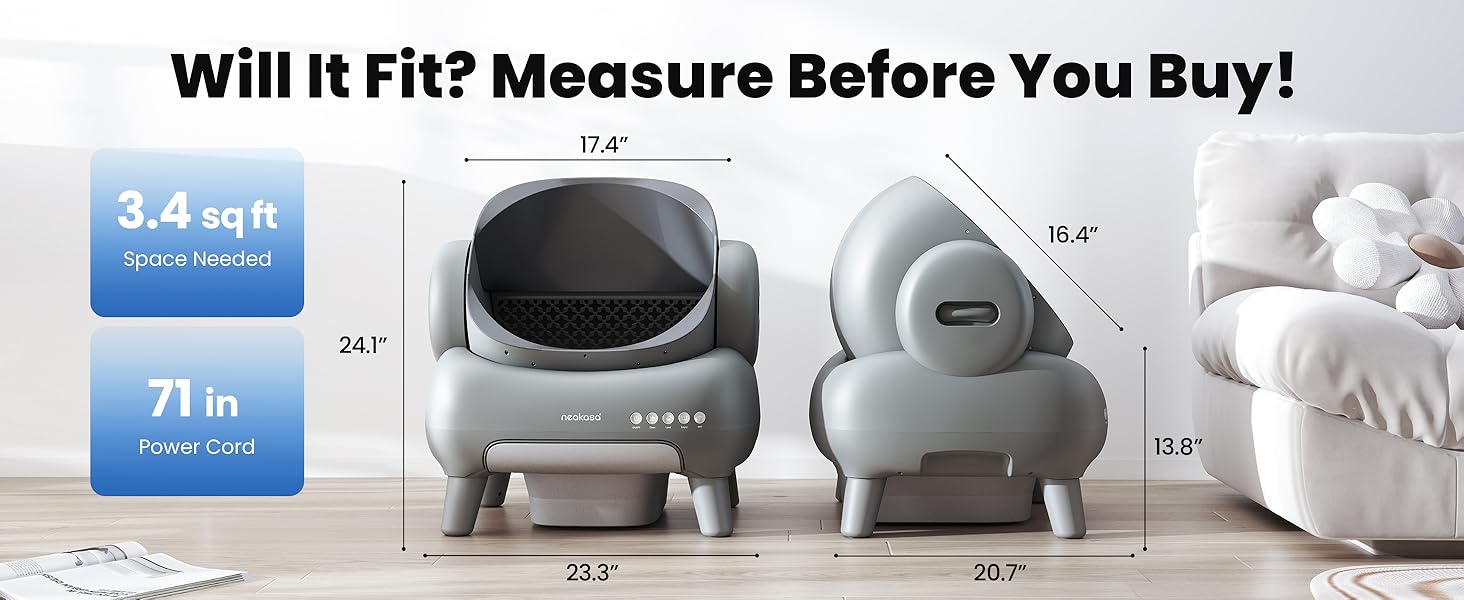 Neakasa M1 Plus Open Top Self-Cleaning Cat Litter Box
