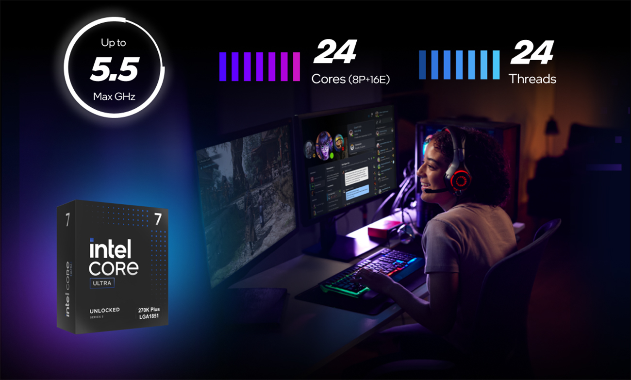 Intel® Core™ Ultra 7 270K Plus processor