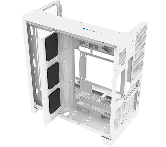 Thermaltake View 390 TG Computer Case - Snow 