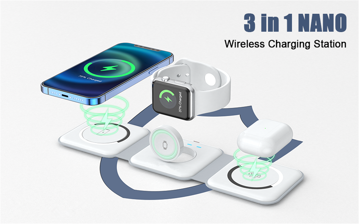 Atlanta Braves 3-In-1 Wireless Charger