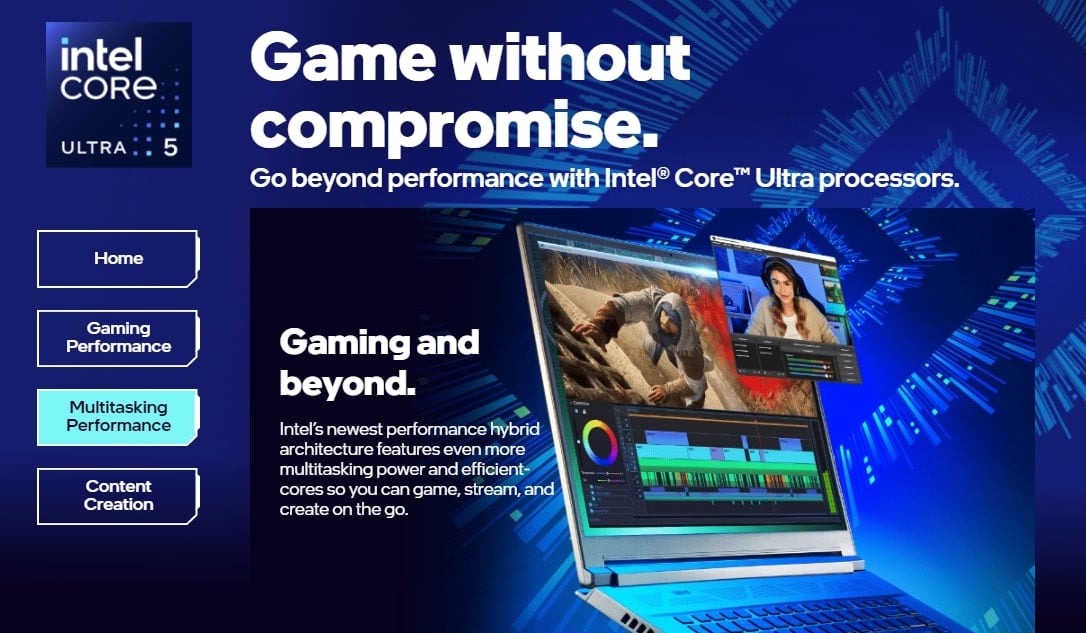 Intel Core Ultra 5 CPU features
